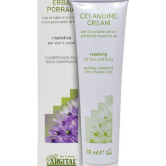 Crema para verrugas con celidonia y ajo