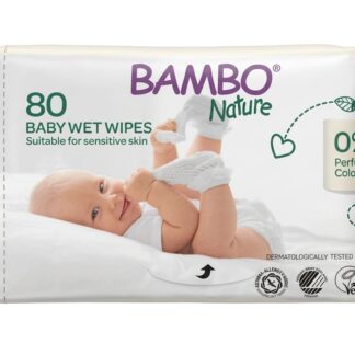 Bambo Nature Tovalloletes Humides per a nadó (80 unds.)